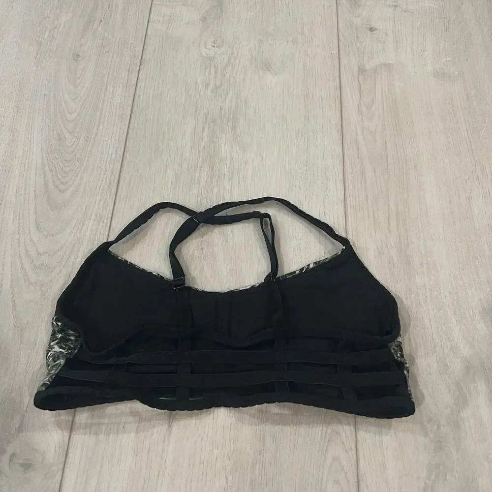 lululemon athletica Black Patterned Sports Bra